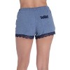 #followme Women’s Ultra Soft Jersey Pajama Shorts – Stretch Sleep Shorts with Lace Trim and Back Pocket - 3 of 3