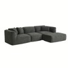 122.1" Velvet L-Shaped Modular Sectional Sofa with Ottoman - 4 of 4