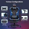 Douxlife Modern 7-Point Massage Ergonomic Gaming Chair with Footrest & Adjustable Armrests Black Blue - 3 of 4