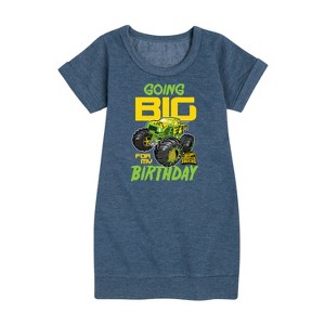 - Hot Wheels - Going Big For My Birthday Graphic Short Sleeve Fleece Dress - 1 of 3