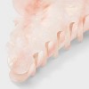 Marble Hair Claw Clip - A New Day™ Pink/Ivory - 2 of 2