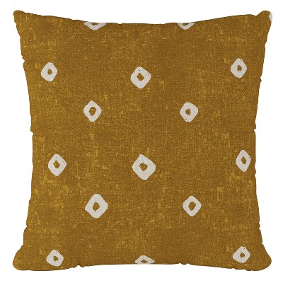 Ochre Print Throw Pillow - Skyline Furniture