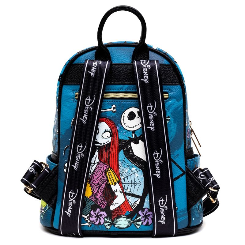 The Nightmare Before Christmas Jack & Sally WondaPop 11" Vegan Leather Fashion Mini Backpack, 5 of 7