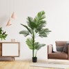 NicBex 1PC Faux Tree, Double Rod 18-leaf Artificial Plant Indoor Fake Plants for Courtyard Entryway, Garden Decor - 2 of 4
