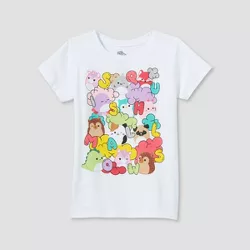 Girls' Squishmallows Short Sleeve Graphic T-Shirt - Red