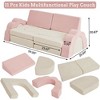 11Pcs Modular Kids Couch for Toddler Creative Play, Kids Convertible Sofa Foam Couch Playset for Playroom - 2 of 4