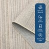 Modern Washable Area Rug for Living Room, Soft Floor Rug with Non Slip Backing, Low Pile Stain Resistant Bedside Carpet for Dorm - 4 of 4