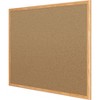 Mead - Classic - Cork Bulletin Board - Natural Cork Surface - Aluminum Frame - Oak - 36 in. x 24. - 1 Each - 3 of 4