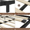 Bed Frame with Headboard & Footboard, 10 Non-Slip Without Noise Strong Wooden Slats Support Platform Bed Frame Furniture, No Box Spring Needed - 4 of 4