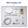 CASAINC 1-Spray Patterns Round 2-Functions 10 Inches Wall Mount Dual Shower Heads with Handheld - 2 of 4