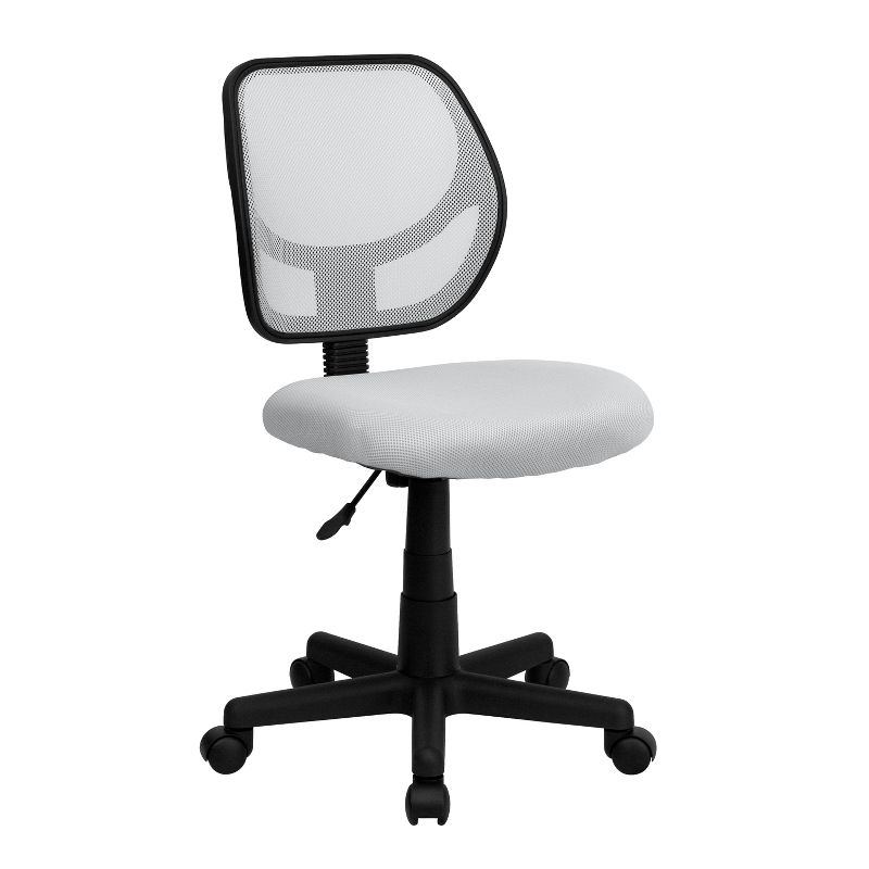 Flash Furniture Low Back White Mesh Swivel Task Office Chair, 1 of 12