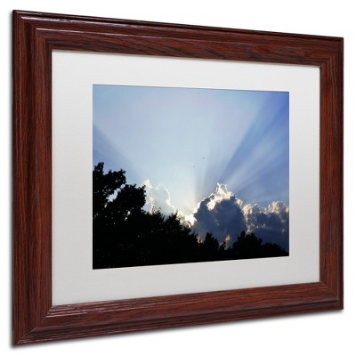 Trademark Fine Art -Kurt Shaffer 'Inspirational Sky' Matted Framed Art