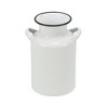 HomeRoots 8" Black And White Metal Jug Vase - 4 of 4