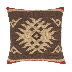 Saro Lifestyle Elegant Kilim Down Filled Pillow, Multicolored, 18"x18" - 1 of 2