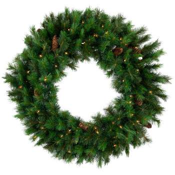 Northlight 48" Prelit Royal Oregon Pine Artificial Christmas Wreath - Clear Lights