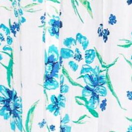 white blue floral