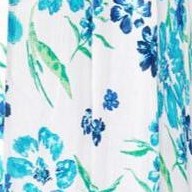 white blue floral