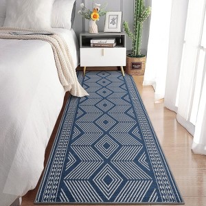 COZONY Washable Area Rug Modern Geometric Floor Carpet Soft Textured Neutral Rug Non-Slip,Stain-Resistant Low Pile Throw Rugs for Living Room,Bedroom - 1 of 4