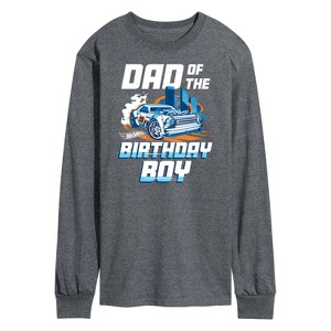 Men's - Hot Wheels - Dad Of Birthday Boy Long Sleeve Graphic T-Shirt - 1 of 3