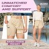 Ultra Performance Gym Shorts Women Pack of 2, Nylon Compression Workout Shorts Women with Liner - 2 of 4