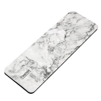 Insten White Marble Keyboard Wrist Rest Pad Support, Ergonomic Palm Rest, Anti-Slip, Comfortable Typing and Pain Relief, 11 x 3.5 in