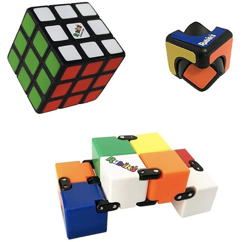 Brand Partners Group Rubiks 3 Piece Gift Set | Squishy Cube | Infinity Cube | Spin Cublet, 1 of 5
