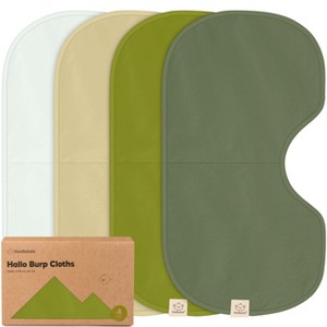 KeaBabies 4pk Hallo Baby Burp Cloths, Organic Cotton Burp Cloth for Girls, Boys, Soft & Absorbent Burping Cloths - 1 of 4