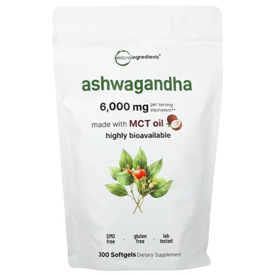 Micro Ingredients Ashwagandha, 300 Softgels