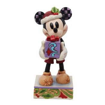Jim Shore 6.0 Inch Secret Santa Mickey Mouse Disney Traditions Figurines