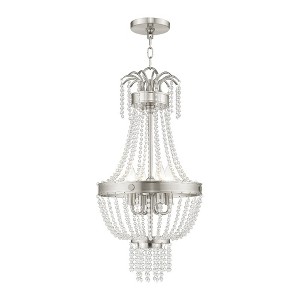 Livex Lighting Valentina 4 - Light Chandelier in  Brushed Nickel - 1 of 1