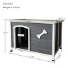 UbMelt Dog House Outdoor Use Weatherproof Dog Kennel for Small Medium Large Dogs Sturdy&Durable,Gray - 3 of 4