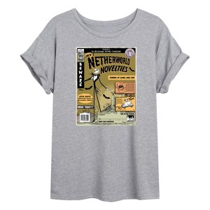 Women's - Disney - The Nightmare Before Christmas Oversized Graphic T-Shirt - 1 of 4