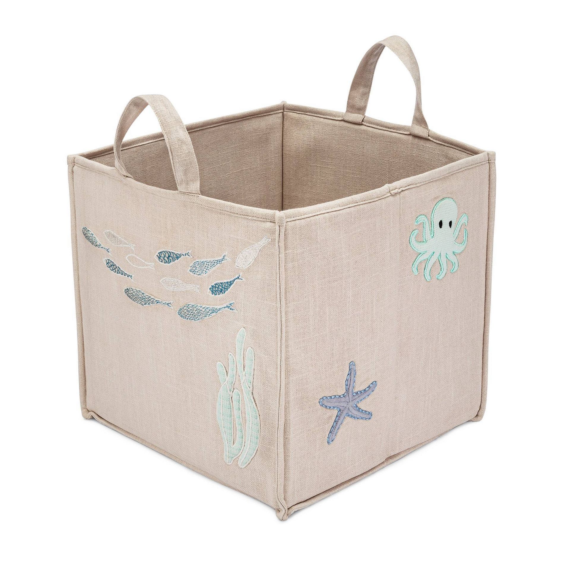 Crane Baby Cove Storage Bin - Sea Motifs