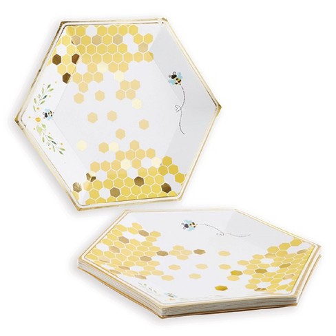 Kate Aspen Sweet As Can Bee 9 In. Premium Paper Plates (set Of 32