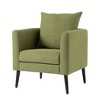 Kumasinova Modern Accent Chair,Comfy Reading Chair with Pillow,Living Room Chairs with Rubberwood Legs,Arm Chair for Bedroom,Reception Room - 2 of 4