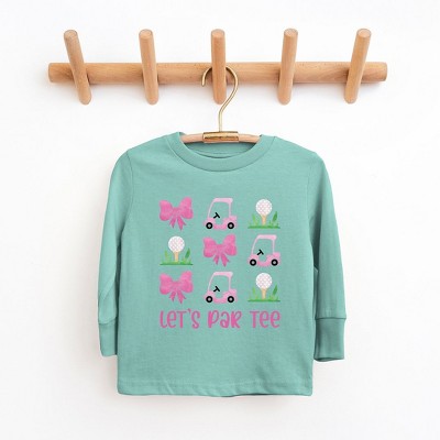 The Juniper Shop Let's Par Tee Coquette Toddler Long Sleeve Tee