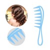 Unique Bargains Anti Static Hair Comb Wide Tooth for Thick Curly Hair Hair Care Detangling Comb For Wet and Dry 3 Pcs - image 2 of 4