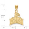 Black Bow Jewelry 14k Yellow Gold Furman Paladins NCAA Medium Pendant - 2 of 3