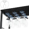 CuisinSmart 36''H Home Wine Cabinet,  w/Detachable Rack and Glass Holder Kitchen Buffet Sideboard w/Storage Shelf for Living Room,Dining Room, Black - 3 of 4