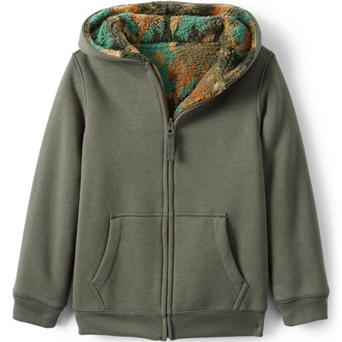 Lands end sherpa lined hoodie best sale