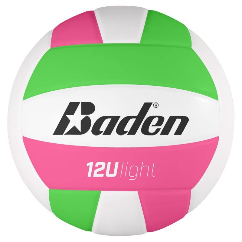 Baden Youth Series 12U Light Volleyball - Pink/Green, 1 of 5