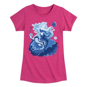 Girls' - Disney - Ariel Sweet Natured Fitted Short Sleeve Graphic T-Shirt - 1 of 4