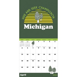 TF Publishing 13.5"x14.5" 2026 Home Michigan Wall Calendar - 1 of 4