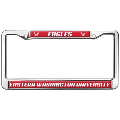 Eastern Washington Eagles Logo Full Size Standard License Plate Metal Frame