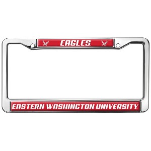 Eastern Washington Eagles Logo Full Size Standard License Plate Metal Frame - 1 of 4