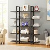 UbMelt 5-Tier Book Shelf Corner Freestanding Bookcase Storage Organizer for Living Room,Bedroom,Office - 4 of 4