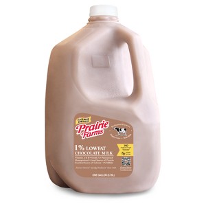 Prairie Farms 1% Chocolate Milk - 128 fl oz - 1 of 4