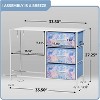 Sorbus  Dresser with 5 Drawers - Storage Chest Organizer with Steel Frame, Wood Top, Handles, Fabric Bins - 3 of 4