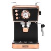 Haden Barista Brew Stainless Steel Espresso Maker 20-Bar Pressure System with Milk Frother Black/Copper: 1.5L Electric, 1350W, Spot Clean - 2 of 4