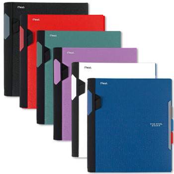 Five Star 3 Subject College Ruled Spiral Guard Notebook Soft Cover (Colors May Vary)